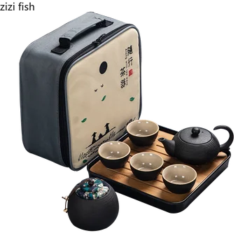 Travel Tea Set Ceramic TeaCup Portable Service gongfu Tea Cups Mug of Tea Ceremony Teapot Travelling Suit
Travel Tea Set Ceramic TeaCup Portable Service gongfu Tea Cups Mug of Tea Ceremony Teapot Travelling Suit