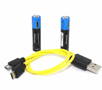2pcs Etinesan 1.5V AAA 600mWh li-polymer rechargeable lithium ion creative USB battery with cable set New revolution!
2pcs Etinesan 1.5V AAA 600mWh li-polymer rechargeable lithium ion creative USB battery with cable set New revolution!