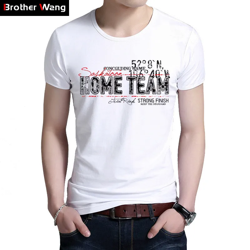 2019 Summer New Men's Letter Print Short-sleeved T-shirt Fashion Casual Round Neck Slim Fit Brand Tee Clothes White Grey
2019 Summer New Men's Letter Print Short-sleeved T-shirt Fashion Casual Round Neck Slim Fit Brand Tee Clothes White Grey