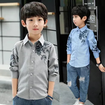 Children School Blouses Shirts Boys Cotton Printed Tops Autumn Kids Casual Long Sleeve Blouse Clothes Infant Shirts Clothing
Children School Blouses Shirts Boys Cotton Printed Tops Autumn Kids Casual Long Sleeve Blouse Clothes Infant Shirts Clothing