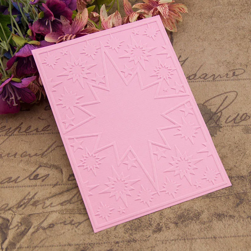 Star Textured Embossing Folder Plastic Card Making Scrapbooking Embosser Folders Craft Supplies Paper Stamp Template Stencils
Star Textured Embossing Folder Plastic Card Making Scrapbooking Embosser Folders Craft Supplies Paper Stamp Template Stencils