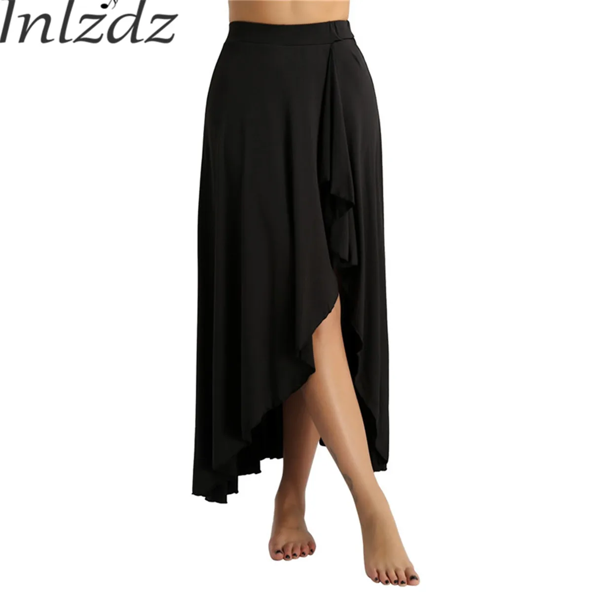 Inlzdz Sexy Women Dance Skirts Summer Asymmetric Elastic Waist Ballet Dance Dresses Adult Rave Performance Costume Dance Skirts
Inlzdz Sexy Women Dance Skirts Summer Asymmetric Elastic Waist Ballet Dance Dresses Adult Rave Performance Costume Dance Skirts