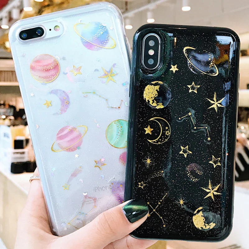 Luxury Clear Soft TPU Phone Case For iphone 7 8 6 6s plus Case For iphone X Xs max XR Glitter planet pattern Case
Luxury Clear Soft TPU Phone Case For iphone 7 8 6 6s plus Case For iphone X Xs max XR Glitter planet pattern Case