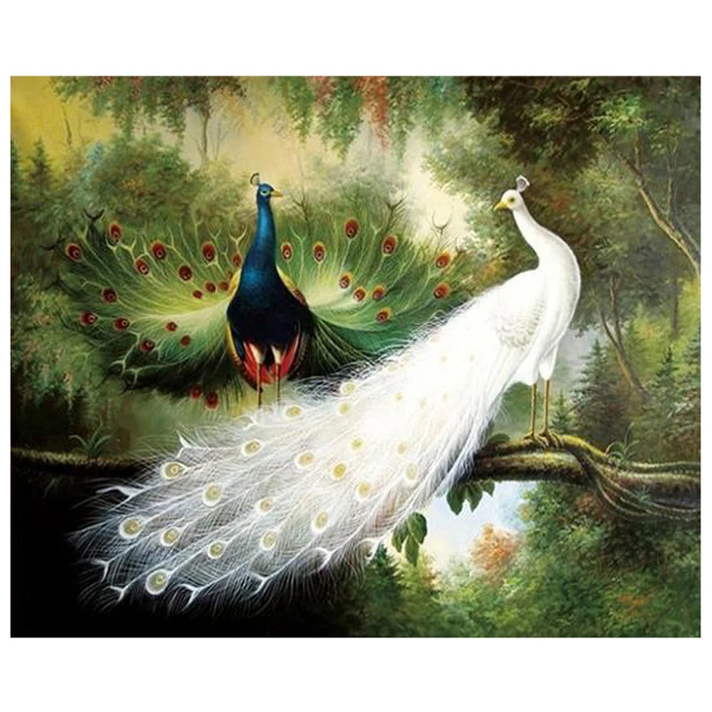 5D Needlework Diamond Embroidery Peacocks Diamond Painting Cross Stitch Hobby Crafts Material For Handmade
5D Needlework Diamond Embroidery Peacocks Diamond Painting Cross Stitch Hobby Crafts Material For Handmade