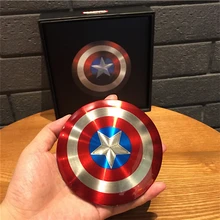 New Year gift Avengers Captain America Shield 6800MAH power bank double usb powerbank portable External battery pack charger