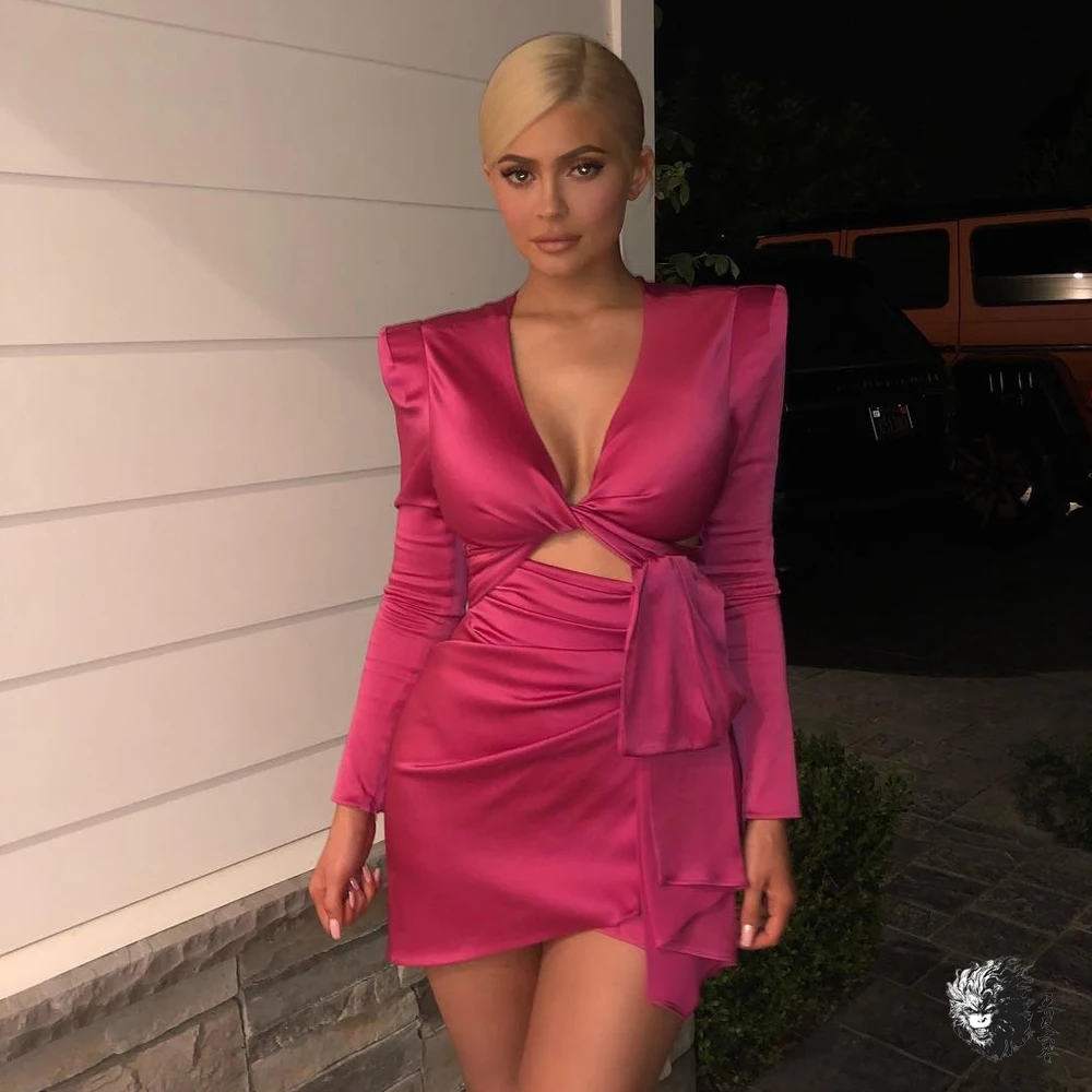 2018 Autumn Long Sleeve Party Dress Women Hollow Out V-Neck Red Dresses Night Club Bodycon Mini Dress KylieJenner Vestidos
2018 Autumn Long Sleeve Party Dress Women Hollow Out V-Neck Red Dresses Night Club Bodycon Mini Dress KylieJenner Vestidos