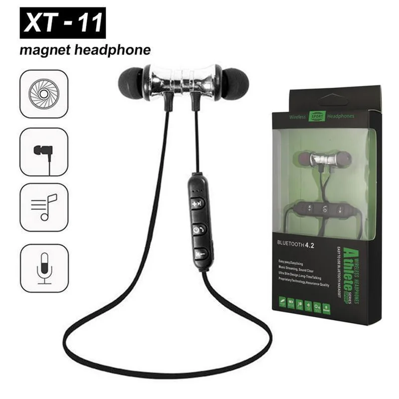 XT-11 Magnetic Bluetooth 4.2 Earphone Music Stereo Sports Waterproof Earbuds Wireless In-ear Headset with Mic for IPhone Samsung
XT-11 Magnetic Bluetooth 4.2 Earphone Music Stereo Sports Waterproof Earbuds Wireless In-ear Headset with Mic for IPhone Samsung