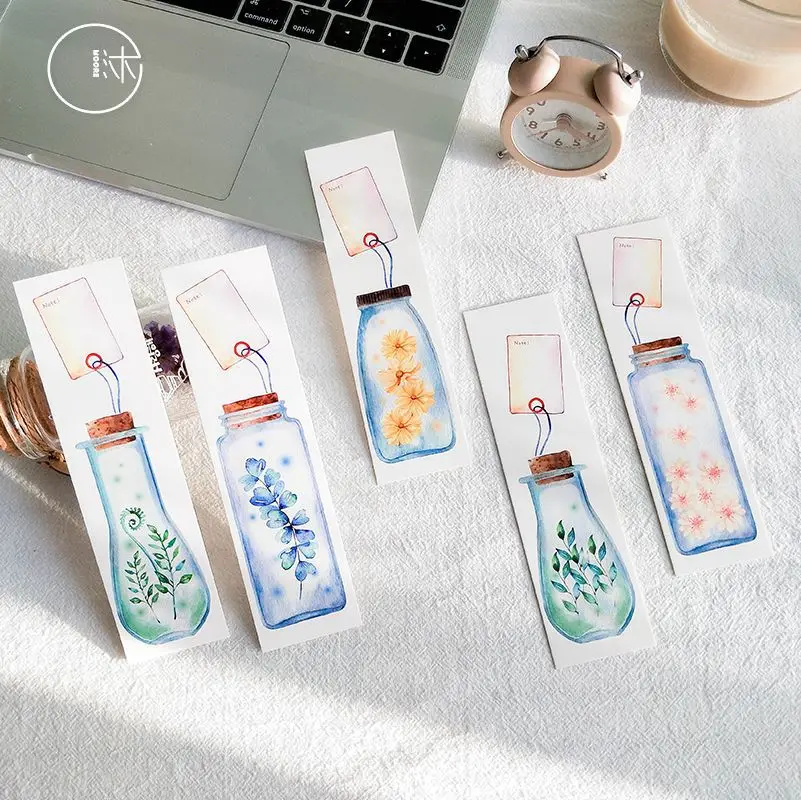 30pcs Wish Bottle Flowers Paper Bookmarks Set Pack Book Accessories Gift Durable Card Stock Paper
30pcs Wish Bottle Flowers Paper Bookmarks Set Pack Book Accessories Gift Durable Card Stock Paper
