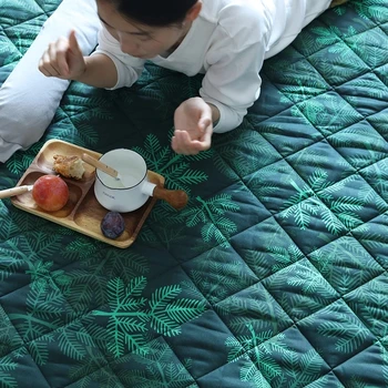 Japan style green leaves tatami mat 180x140cm ,quilted 100% cotton environmental ground mat ,soft health crawling pad
Japan style green leaves tatami mat 180x140cm ,quilted 100% cotton environmental ground mat ,soft health crawling pad