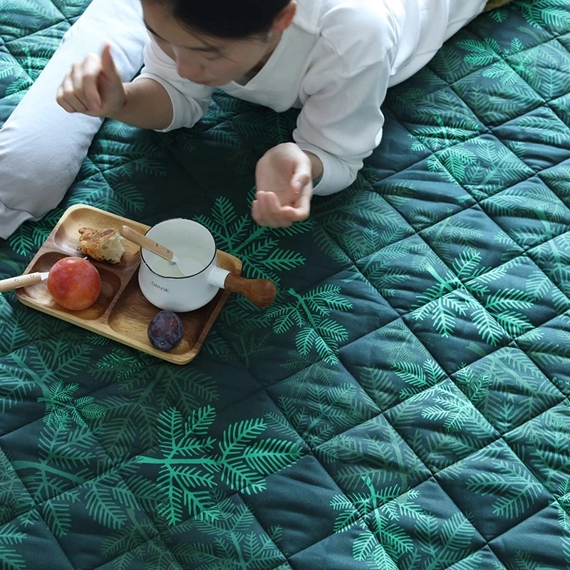 Japan style little forest green tatami mat ,quilted 100% cotton environmental ground mat ,soft health crawling pad ,nap rug
Japan style little forest green tatami mat ,quilted 100% cotton environmental ground mat ,soft health crawling pad ,nap rug