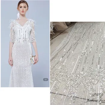 WHITE French Net Sequins Lace Fabric 2018 Latest african lace fabric with embroidery mesh tulle Sequins lace fabric
WHITE French Net Sequins Lace Fabric 2018 Latest african lace fabric with embroidery mesh tulle Sequins lace fabric