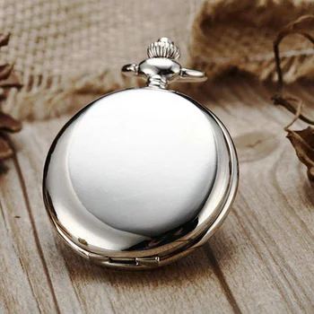 Retro Silver Quartz Pocket Watch with Necklace Chain Fashion Black Smooth Steampunk Fob Watches for Men Women Reloj de bolsillo
Retro Silver Quartz Pocket Watch with Necklace Chain Fashion Black Smooth Steampunk Fob Watches for Men Women Reloj de bolsillo