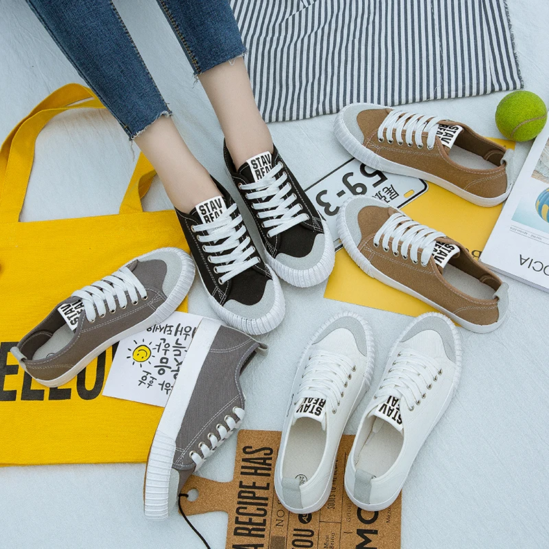 Women's Canvas Shoes Woman 2019 New Arrival Unisex Casual Shoes Women Flats Outdoor Basket Femme Sneakers Women Plus Size 35-44
Women's Canvas Shoes Woman 2019 New Arrival Unisex Casual Shoes Women Flats Outdoor Basket Femme Sneakers Women Plus Size 35-44