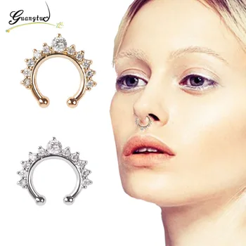 1Pcs Punk Gothic Style Crystal Nose Ring Hoop For Women Clip Hoop Nose Ring European & American Sexy Hot Sale Fashion Jewelry
1Pcs Punk Gothic Style Crystal Nose Ring Hoop For Women Clip Hoop Nose Ring European & American Sexy Hot Sale Fashion Jewelry
