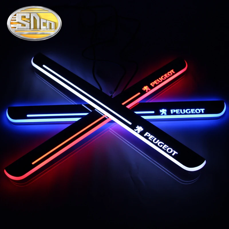 SNCN 4PCS Car LED Door Sill For Peugeot 2008 2014 2015 2016 Ultra-thin Acrylic Dynamic LED Welcome Light Scuff Plate Pedal
SNCN 4PCS Car LED Door Sill For Peugeot 2008 2014 2015 2016 Ultra-thin Acrylic Dynamic LED Welcome Light Scuff Plate Pedal