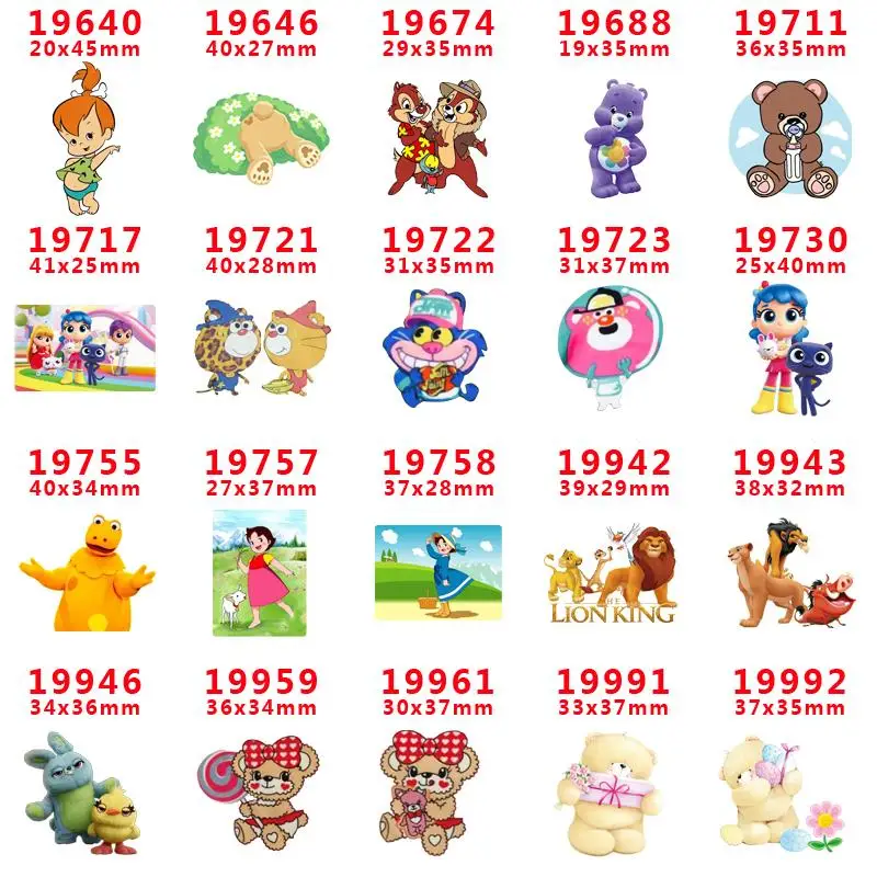 DIY Craft Supplies cartoon character flat back planar resins 30 pieces. PR-19640-19992
DIY Craft Supplies cartoon character flat back planar resins 30 pieces. PR-19640-19992