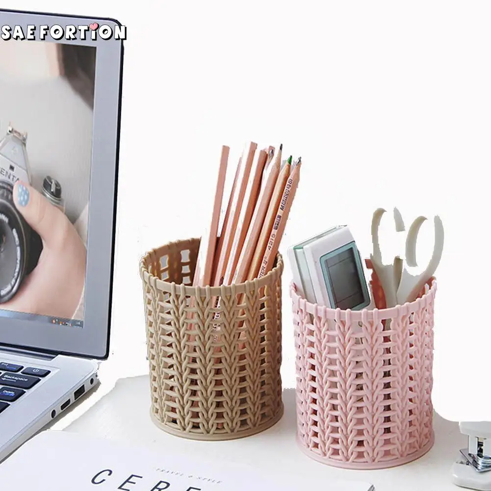 4 Color Plastic Hollow Cylinder Pen Storage Box Pencil Brush Pot Pen Holder Makeup Brush Container Home Office Organizer Desktop
4 Color Plastic Hollow Cylinder Pen Storage Box Pencil Brush Pot Pen Holder Makeup Brush Container Home Office Organizer Desktop