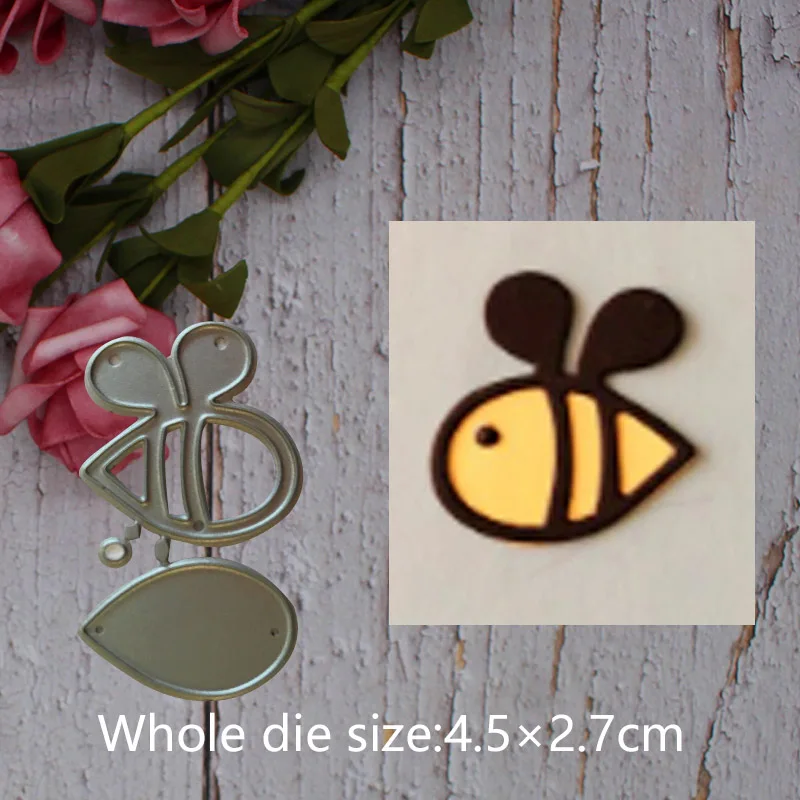 Cartoon bee Metal steel frames Cutting Dies DIY Scrap booking Photo Album Embossing paper Cards4.5*2.7cm
Cartoon bee Metal steel frames Cutting Dies DIY Scrap booking Photo Album Embossing paper Cards4.5*2.7cm