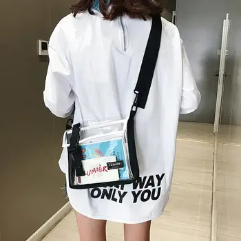 Fashion Elegant Women's Transparent PVC Square Buckle Strap Crossbody Shoulder Bag
Fashion Elegant Women's Transparent PVC Square Buckle Strap Crossbody Shoulder Bag