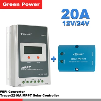 Tracer2210AN solar controller with ebox WIFI module 20A 12V/24V MPPT solar controller remote control in Android mobile phone
Tracer2210AN solar controller with ebox WIFI module 20A 12V/24V MPPT solar controller remote control in Android mobile phone
