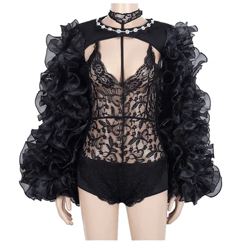 Bodysuit Bar Jazz Female Dance Costume Nightclub DJ Singer Groups Show Stage Outfit Black Lace Sexy See-through Jumpsuit Women
Bodysuit Bar Jazz Female Dance Costume Nightclub DJ Singer Groups Show Stage Outfit Black Lace Sexy See-through Jumpsuit Women