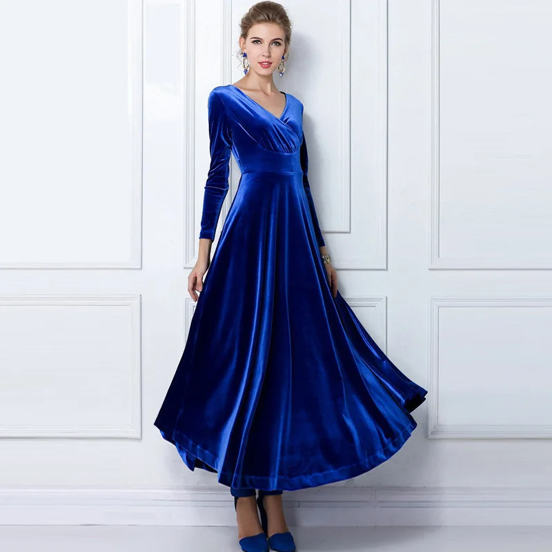 Winter Dress Women 2018 Casual Vintage Velvet Dress Long Sleeve Plus Size 3XL Elegant Sexy Long Party Dress ukraine
Winter Dress Women 2018 Casual Vintage Velvet Dress Long Sleeve Plus Size 3XL Elegant Sexy Long Party Dress ukraine