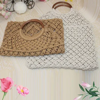Manual Rattan Cotton Rope Hollow Straw Woven Handbag Without Lining Storage Bag Fashion Women's Shopping Shoulder Bags Handbag
Manual Rattan Cotton Rope Hollow Straw Woven Handbag Without Lining Storage Bag Fashion Women's Shopping Shoulder Bags Handbag