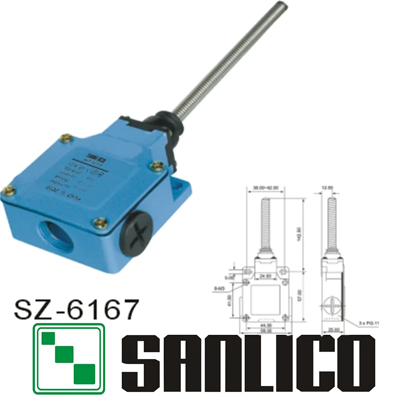 industrial mechanical precision elevator limit switch ip65 micro switch 10A SZ-6167
industrial mechanical precision elevator limit switch ip65 micro switch 10A SZ-6167