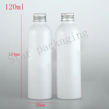 50pcs/lot 120ml empty white pet plastic bottle with aluminum cap with insert, 120cc white liquid oil cosmetic vial
50pcs/lot 120ml empty white pet plastic bottle with aluminum cap with insert, 120cc white liquid oil cosmetic vial