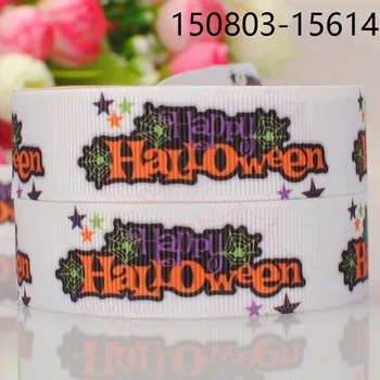 50 yards 7/8 " 22mm white star pattern printed grosgrain tape ribbon happy Halloween ribbon DIY party decoration 
50 yards 7/8 " 22mm white star pattern printed grosgrain tape ribbon happy Halloween ribbon DIY party decoration