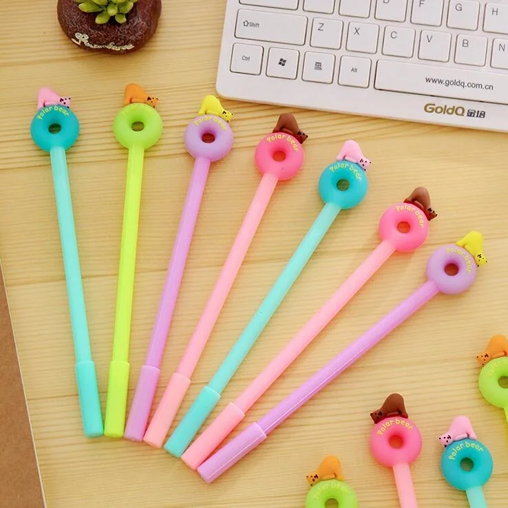 1pcs/lot 0.38mm Black Ink Gel Pen Cute Cartoon Bear And Ring Cap Gel Pen Singature Pen School And Office Writing
1pcs/lot 0.38mm Black Ink Gel Pen Cute Cartoon Bear And Ring Cap Gel Pen Singature Pen School And Office Writing