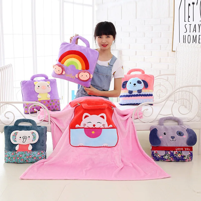 110x160cm 2 in1 Relax Cotton Cartoon Cushion Pillow Sofa Blanket for Car Travel Summer Air Condition Pink Cute Fleece Blanket
110x160cm 2 in1 Relax Cotton Cartoon Cushion Pillow Sofa Blanket for Car Travel Summer Air Condition Pink Cute Fleece Blanket