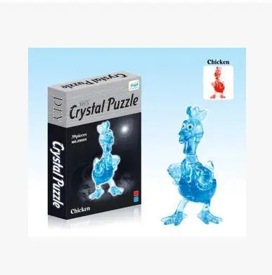Фото New Arrival 3D Crystal Puzzles Chicken Educational Toys Christmas Kid's Present Year Gift | Игрушки и хобби