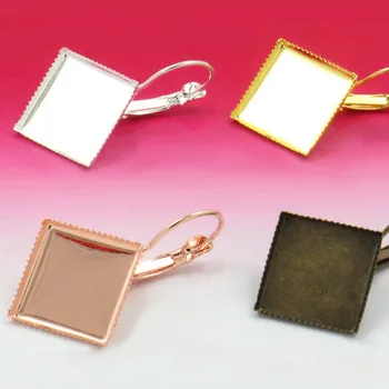 French Lever Back Earrings Blank Base 10mm 12mm 15mm Square Bezel Glass Cameo Cabochons Earring Findings DIY Jewelry Accessories
French Lever Back Earrings Blank Base 10mm 12mm 15mm Square Bezel Glass Cameo Cabochons Earring Findings DIY Jewelry Accessories