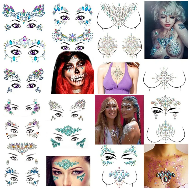 8pc Temporary Rhinestone Glitter Tattoo Stickers Set Face Jewels Gems Festival Party Makeup Flash Chest Face Crystal Stickers
8pc Temporary Rhinestone Glitter Tattoo Stickers Set Face Jewels Gems Festival Party Makeup Flash Chest Face Crystal Stickers