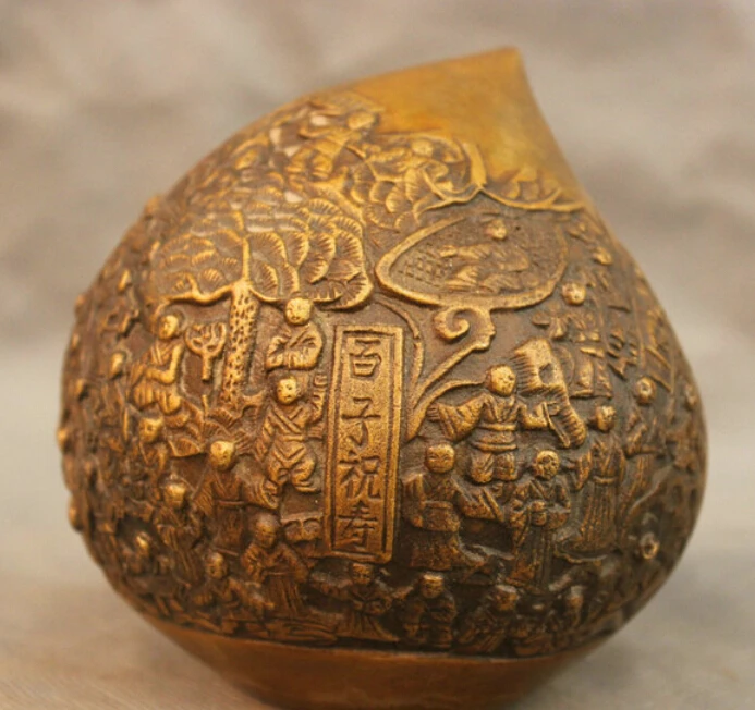 5" Chinese Pure Bronze Feng Shui Peach-Shaped Mantou Blessing Statue R0712 Discount 35%
5" Chinese Pure Bronze Feng Shui Peach-Shaped Mantou Blessing Statue R0712 Discount 35%