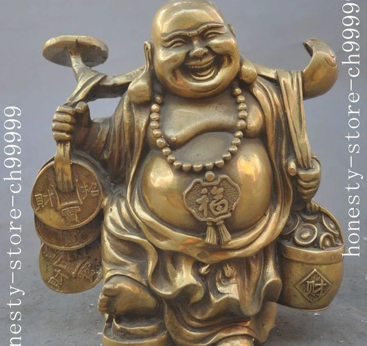 6"chinese buddhism brass wealth Treasure bowl happy laugh Maitreya Buddha statue
6"chinese buddhism brass wealth Treasure bowl happy laugh Maitreya Buddha statue