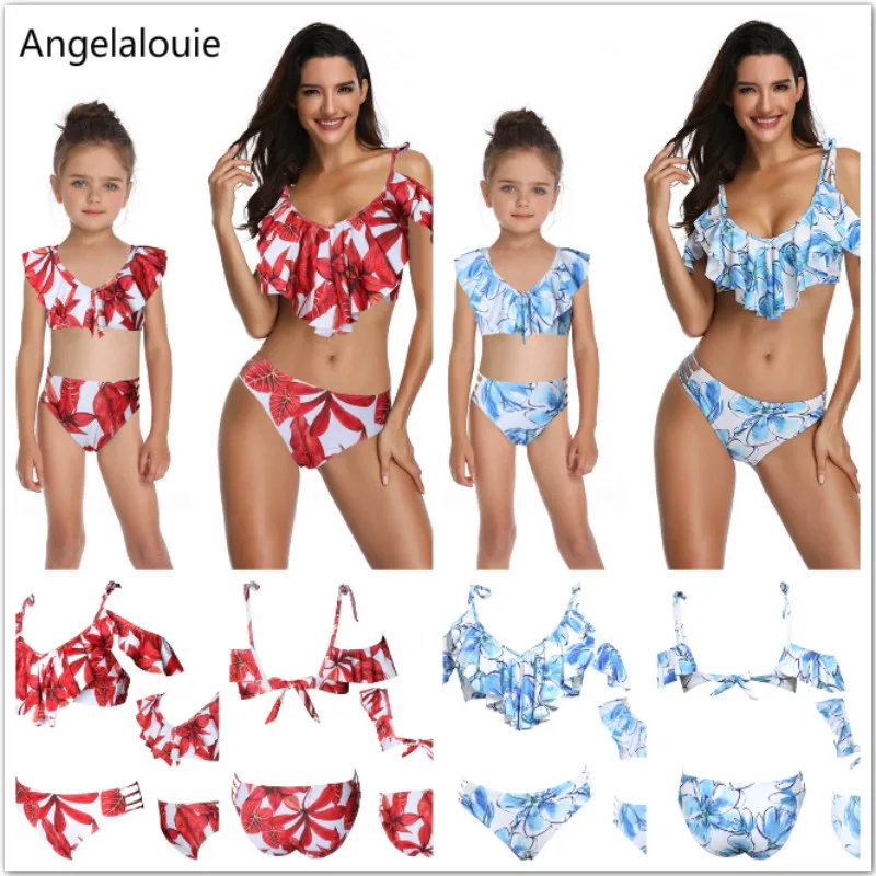 2019New Swimsuit Mother and Daughter Clothes Printing piece double lotus leaf Parent-Child Swimwear Family Matching Outfits
2019New Swimsuit Mother and Daughter Clothes Printing piece double lotus leaf Parent-Child Swimwear Family Matching Outfits