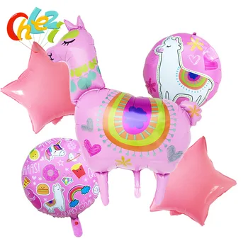 5pcs 75*91cm Unicorn Llama Foil Balloons Alpaca Helium Party Balloon Baby Shower Birthday Wedding Party Rainbow Decor Kid Toys
5pcs 75*91cm Unicorn Llama Foil Balloons Alpaca Helium Party Balloon Baby Shower Birthday Wedding Party Rainbow Decor Kid Toys