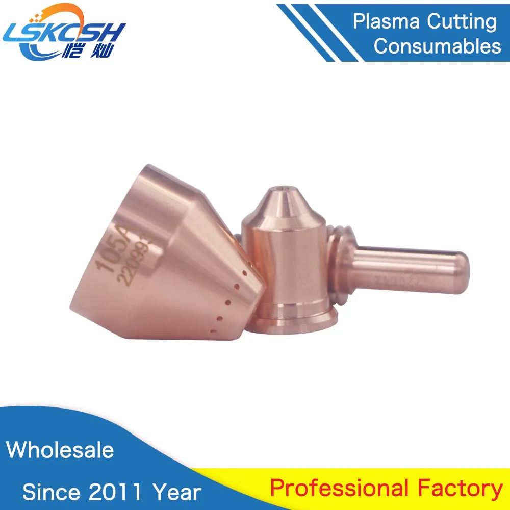 LSKCSH High Quality105A High Quality Plasma Cutting Nozzle Tips consumables Factory Wholesale
LSKCSH High Quality105A High Quality Plasma Cutting Nozzle Tips consumables Factory Wholesale