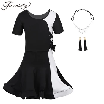 Kids Teens Girls White Black Latin Dance Dress Children Girl Ballroom Samba Rumba Tango Salsa Stage Dance Costume Set
Kids Teens Girls White Black Latin Dance Dress Children Girl Ballroom Samba Rumba Tango Salsa Stage Dance Costume Set