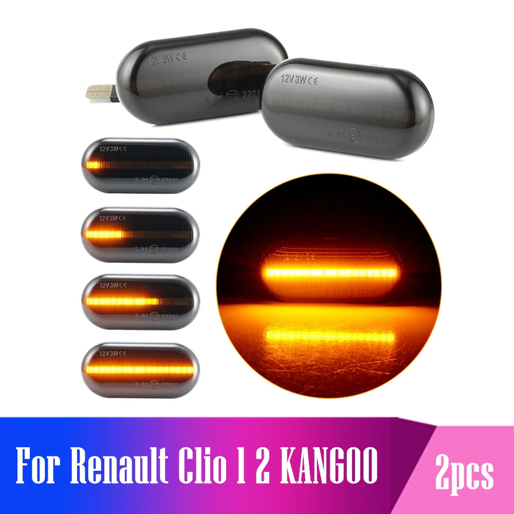 For Renault Clio 1 2 KANGOO MEGANE ESPACE TWINGO MASTER LED Dynamic Side Indicator Marker Signal Light Lamp Sequential Flashing
For Renault Clio 1 2 KANGOO MEGANE ESPACE TWINGO MASTER LED Dynamic Side Indicator Marker Signal Light Lamp Sequential Flashing