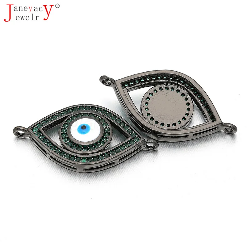 DIY Women Fashion Bracelets Earrings Tassel Jewelry Making Findings Accessories CZ Evil Eye Connector Charm Supplies L14*W27mm
DIY Women Fashion Bracelets Earrings Tassel Jewelry Making Findings Accessories CZ Evil Eye Connector Charm Supplies L14*W27mm