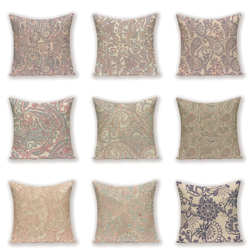 Vintage Decorative Cushion Covers Flower Plant Linen Throw Pillow Case Luxury Cushions Cover Custom 45 x 45 High Quality Pillows
Vintage Decorative Cushion Covers Flower Plant Linen Throw Pillow Case Luxury Cushions Cover Custom 45 x 45 High Quality Pillows
