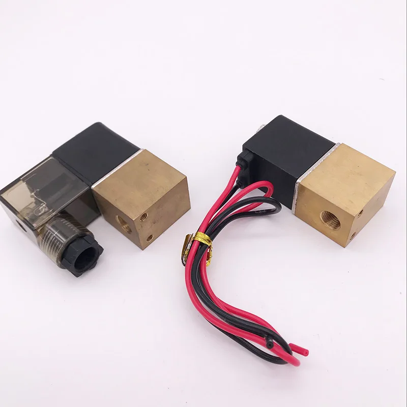 GOGO 2 way Pneumatic brass solenoid valve 2V025-06/08 Port 1/8" 1/4" BSP AC DC Plug type small air control water valve copper
GOGO 2 way Pneumatic brass solenoid valve 2V025-06/08 Port 1/8" 1/4" BSP AC DC Plug type small air control water valve copper