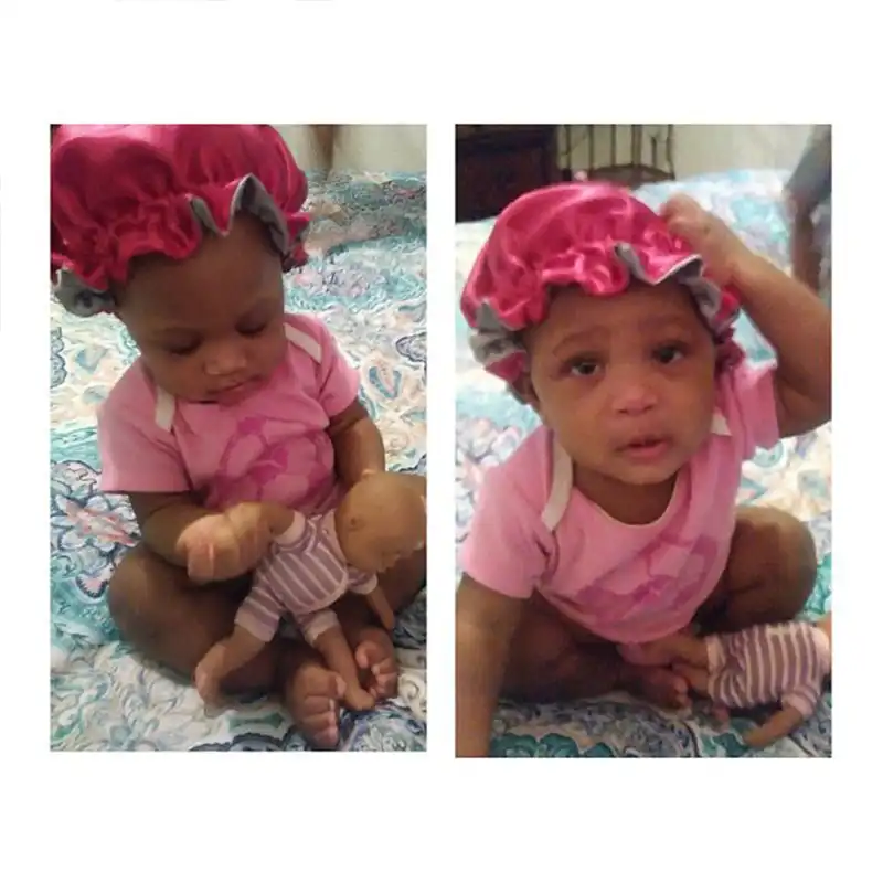 satin hair caps for babies