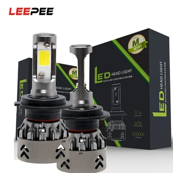 LEEPEE 1 Pair LED Car Lights Headlight Bulbs H4 H7 9006 H8/H9/H11 60W 6000LM Auto Headlamp Hi-Lo Beam Cool White DC9-36V
LEEPEE 1 Pair LED Car Lights Headlight Bulbs H4 H7 9006 H8/H9/H11 60W 6000LM Auto Headlamp Hi-Lo Beam Cool White DC9-36V