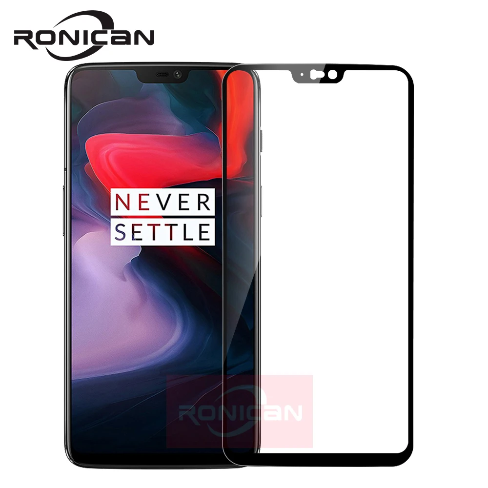 Фото RONICAN полное покрытие закаленное стекло для Oneplus 6 5T Защита экрана - купить