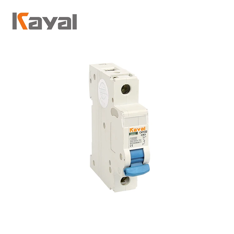 Factory price Kayal Brand DC MCB 250V 500V 1000V c45 1 2 3 4 P Type C 6-63a Mini Circuit Breaker dz47 Good Quality
Factory price Kayal Brand DC MCB 250V 500V 1000V c45 1 2 3 4 P Type C 6-63a Mini Circuit Breaker dz47 Good Quality