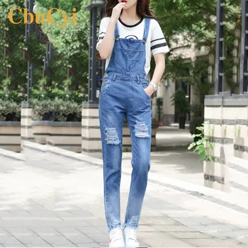 2018 Summer Hot Fashion Clothes Women Overalls Jumpsuits Solid Hole Jeans Suspender Trousers Loose Slim Thin Girl Denim Jumpsuit
2018 Summer Hot Fashion Clothes Women Overalls Jumpsuits Solid Hole Jeans Suspender Trousers Loose Slim Thin Girl Denim Jumpsuit